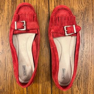 Alex Marie Women’s Loafers- Red Suede- Size 10